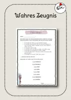 Vorschau - Anderer Materialtyp - Wahres/ alternatives Zeugnis - Corona edition - Deckblatt