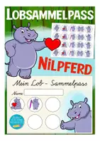 Vorschau - Anderer Materialtyp - Stempelkärtchen / Lob Sammelpass Nilpferd - Deckblatt