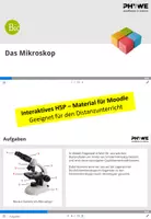 Vorschau - Interaktives Material - Das Mikroskop - Selbstlerneinheit H5P - Deckblatt
