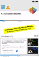 Vorschau - Interaktives Material - Galvanische Elemente - Selbstlerneinheit H5P - Deckblatt