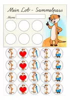 Vorschau - Fördermaterial/Inklusion - Erdmännchenklasse Lobkärtchen - Seite 1
