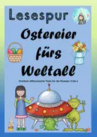Vorschau - Arbeitsblätter - Lesespur Ostereier fürs Weltall - Deckblatt