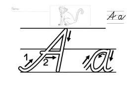 Vorschau - Arbeitsblätter - Buchstaben Nachspuren Schulschrift - Deckblatt