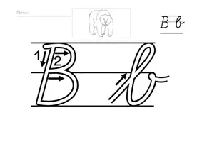 Vorschau - Arbeitsblätter - Buchstaben Nachspuren Schulschrift - Seite 1