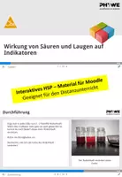 Vorschau - Interaktives Material - Wirkung von Säuren und Laugen auf Indikatoren - H5P - Deckblatt