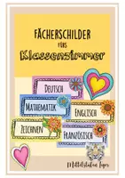 Vorschau - Poster - Fächerschilder für Tagesablauf und Ordnungssystem - Deckblatt