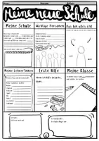 Vorschau - Arbeitsblätter - Meine neue Schule - Arbeitsblatt - Deckblatt