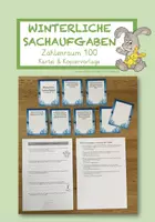 Vorschau - Arbeitsblätter - Winterliche Sachaufgaben im ZR 100 - Deckblatt