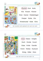 Vorschau - Arbeitsblätter - Einfache Wörter mit K / k lesen - Deckblatt