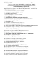 Vorschau - Arbeitsblätter - Analyse Dokumentation Die Renaissance - Deckblatt