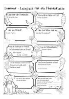Vorschau - Arbeitsblätter - Sommerferien Lesepass Hundeklasse - Seite 2