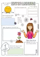 Vorschau - Arbeitsblätter - Entspannung - Sketchnotes / Gefühle / Emotionen Stress - Seite 1