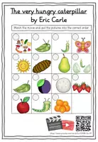Vorschau - Arbeitsblätter - Worksheet zum Kurzfilm oder Buch "The very hungry caterpillar" - Seite 1