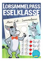 Vorschau - Fördermaterial/Inklusion - Lobkärtchen Eselklasse - Deckblatt