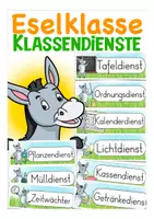 Vorschau - Präsentationen/Tafelbilder - Klassendienste Eselklasse - Deckblatt