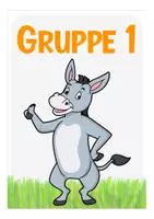 Vorschau - Stationenlernen - Gruppenschilder Eselklasse kostenlos I Dekoration mit dem Klassentier Esel - Seite 1