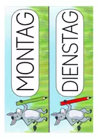 Vorschau - Präsentationen/Tafelbilder - Tagestransparenz Eselklasse I Klassentier Esel in der Grundschule - Seite 1