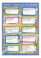 Vorschau - Arbeitsblätter - Sommerferien Lesepass Eselklasse - Seite 1