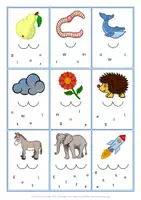 Vorschau - Fördermaterial/Inklusion - lautgetreue Schüttelwörter Klasse 1, Anfangsunterricht, zwei Varianten - Seite 3