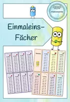 Vorschau - Mal- und Bastelvorlagen - Einmaleins-Fächer - Deckblatt