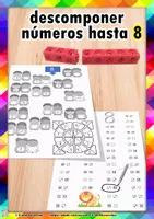 Vista previa - Hojas de trabajo - Descomponer números hasta el 8 - Portada