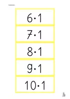 Vorschau - Unterrichtsreihen - Einmaleins Aufgabenkarten 1x1 Multiplikation Malrechnen - Seite 3