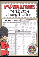 Vorschau - Arbeitsblätter - Imperatives / Befehlsform Englisch – positive & negative Imperative üben | Merkblatt & Arbeitsblätter 4.–5. Klasse - Deckblatt