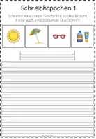 Vorschau - Arbeitsblätter - Schreibhäppchen Sommer - Seite 1