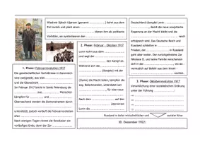 Vorschau - Arbeitsblätter - Geschichte 9 - Lenin führt eine Revolution an - Deckblatt