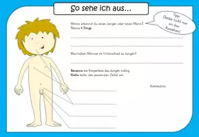 Vorschau - Arbeitsblätter - Sexualkunde - Klettmappe: Junge und Mädchen - Seite 1