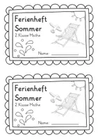 Vorschau - Mal- und Bastelvorlagen - Wiederholung Klasse 2 | Fit für Klasse 3 | Mathe - Seite 1