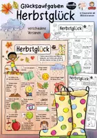 Vorschau - Mal- und Bastelvorlagen - Herbstglück / Glücksaufgaben - Spendenaktion - Deckblatt
