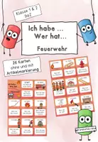 Vorschau - Spiele - Ich habe... Wer hat...? Lesespiel Feuerwehr (DaZ) - Deckblatt