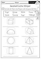 Vorschau - Unterrichtsreihen - Lernwerkstatt - Geometrische Körper und ihre Eigenschaften - Seite 3