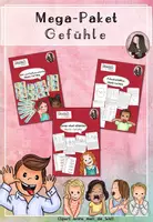 Vorschau - Arbeitsblätter - Gefühle Mega-Paket | Sachunterricht Grundschule - Deckblatt