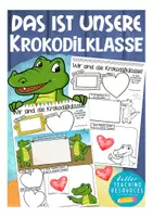 Vorschau - Arbeitsblätter - Unsere Krokodilklasse Arbeitsblätter - Deckblatt