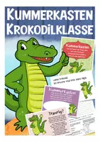 Vorschau - Mal- und Bastelvorlagen - Kummerkasten Krokodilklasse Grundschule - Deckblatt