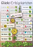 Vorschau - Bildkarten - Viel Glück / Erfolg / Mutmacher - Kärtchen - Deckblatt