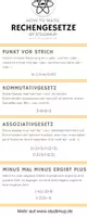 Vorschau - Poster - Rechengesetze - Spickzettel by Studimup - Deckblatt