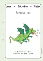Vorschau - Arbeitsblätter - Leseportfolio zur Lektüre "Hanno malt sich einen Drachen" - Seite 1