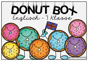Vorschau - Fördermaterial/Inklusion - ENGLISCH - DONUT BOX (7. Schulstufe) 36 Grammar Aufgabenkarten zum Jahresstoff - Seite 3