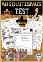 Vorschau - Arbeitsblätter - Absolutismus - Ludwig XIV. Test - Quiz - Arbeitsblätter - Deckblatt