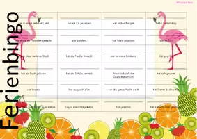 Vorschau - Mal- und Bastelvorlagen - Ferienbingo - Deckblatt