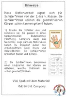 Vorschau - Unterrichtsreihen - Geometrische Körper - Stationsarbeit inklusive Schilder und Laufzettel - Seite 1