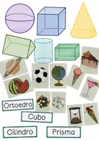 Vista previa - Decoración del aula - Cuerpos geométricos - página 1