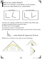 Vorschau - Arbeitsblätter - Rechter Winkel, parallel und senkrecht - 19 ABs (Geodreieck) - Seite 1