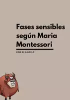Vista previa - Hojas de trabajo - Fases sensibles según Maria Montessori - Hoja de cálculo - Portada