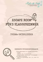 Vorschau - Arbeitsblätter - Escape Room / Breakout zum Thema Satzglieder - Deckblatt