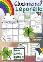 Vorschau - Arbeitsblätter - Glücks Leporello / Heftlein Glücksunterricht & Ethik Ethikunterricht - Deckblatt
