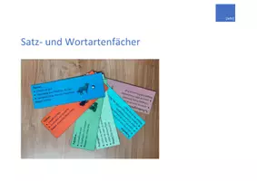 Vorschau - Merkblätter - Satz- und Wortartenfächer - Seite 1